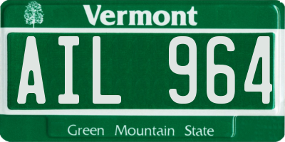 VT license plate AIL964