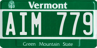 VT license plate AIM779