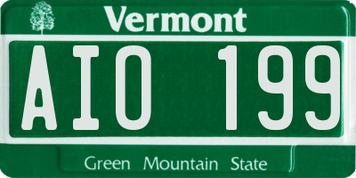 VT license plate AIO199