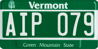 VT license plate AIP079