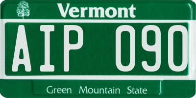 VT license plate AIP090