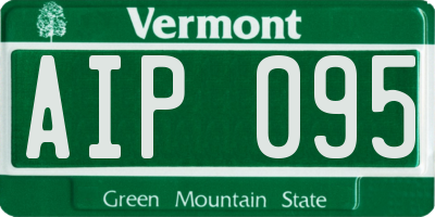 VT license plate AIP095