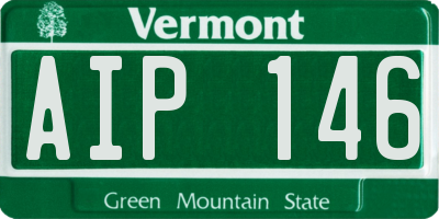 VT license plate AIP146