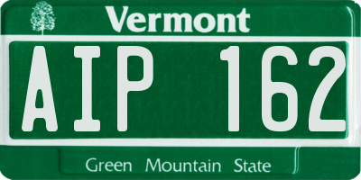 VT license plate AIP162