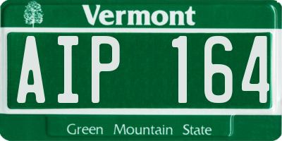 VT license plate AIP164