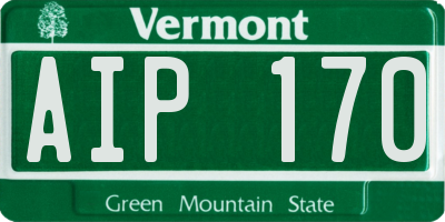 VT license plate AIP170