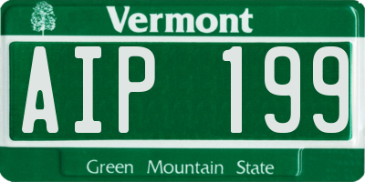 VT license plate AIP199