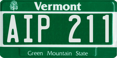 VT license plate AIP211