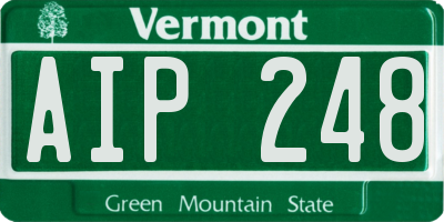 VT license plate AIP248