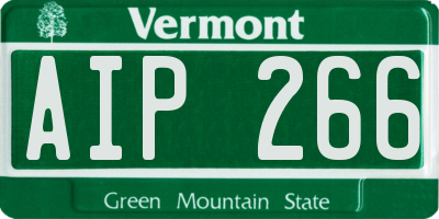 VT license plate AIP266