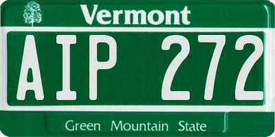VT license plate AIP272