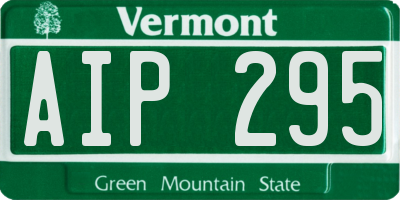 VT license plate AIP295