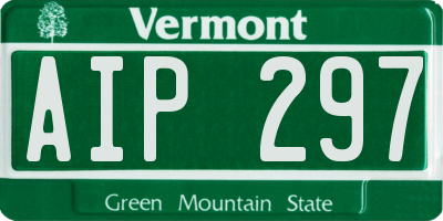 VT license plate AIP297