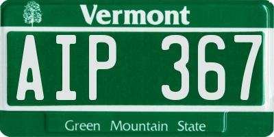 VT license plate AIP367