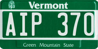 VT license plate AIP370