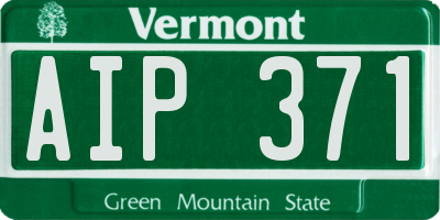 VT license plate AIP371