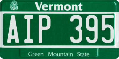 VT license plate AIP395