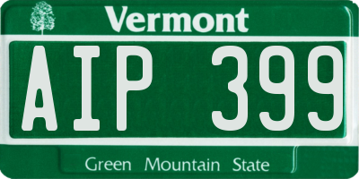 VT license plate AIP399