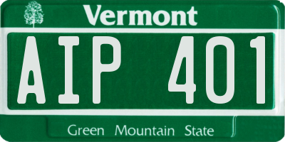 VT license plate AIP401