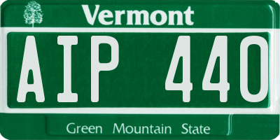 VT license plate AIP440