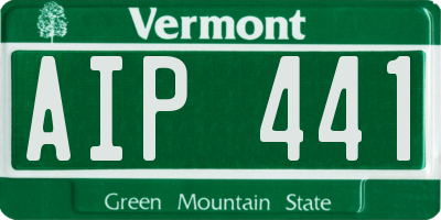 VT license plate AIP441