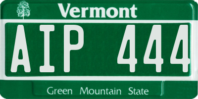 VT license plate AIP444