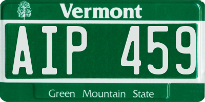 VT license plate AIP459