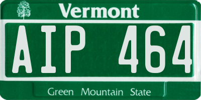 VT license plate AIP464