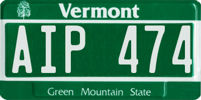 VT license plate AIP474