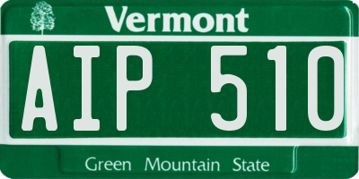 VT license plate AIP510