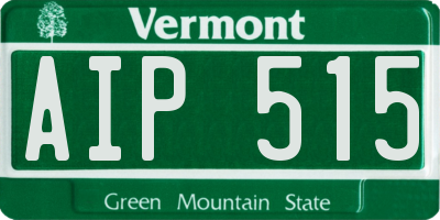 VT license plate AIP515