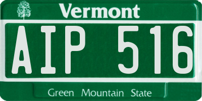 VT license plate AIP516