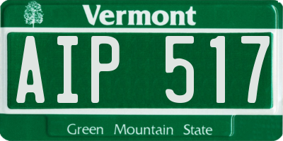 VT license plate AIP517