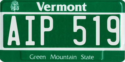VT license plate AIP519