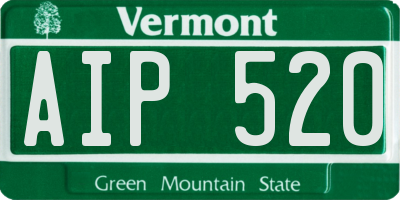 VT license plate AIP520