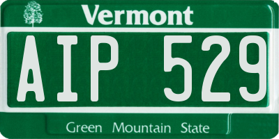 VT license plate AIP529