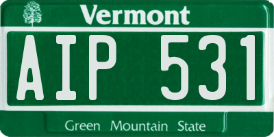 VT license plate AIP531