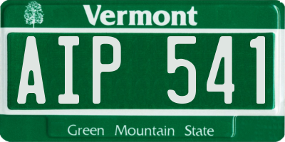 VT license plate AIP541