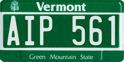 VT license plate AIP561