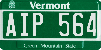 VT license plate AIP564