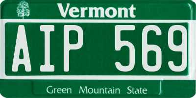 VT license plate AIP569