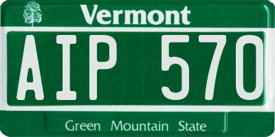 VT license plate AIP570