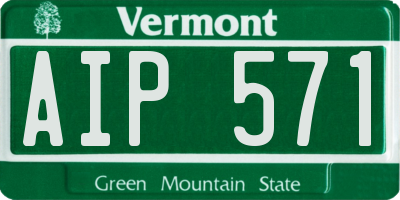 VT license plate AIP571