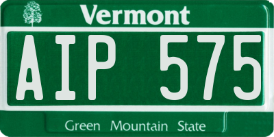 VT license plate AIP575