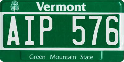 VT license plate AIP576