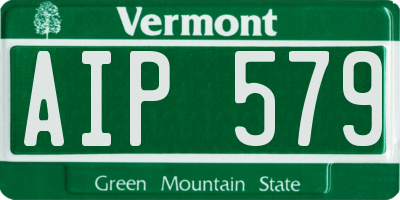 VT license plate AIP579