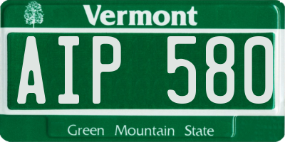 VT license plate AIP580