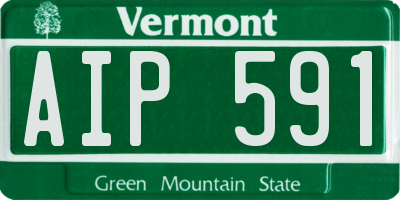 VT license plate AIP591