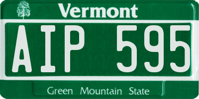VT license plate AIP595