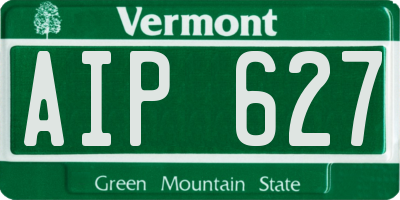 VT license plate AIP627